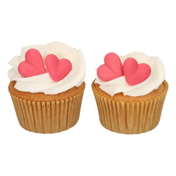 Sugar Decorations - Hearts Red